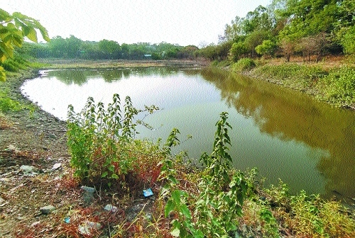 Pandhrabodi Lake in Ram Nagar