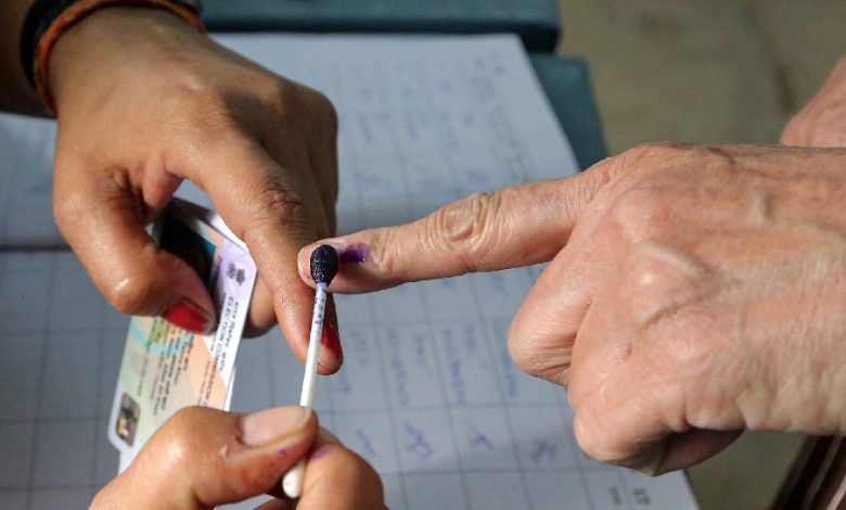 depicting diverse individuals casting their votes from various locations.