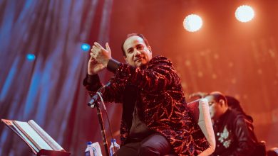 Rahat Fateh Ali Khan speaking at a press conference.