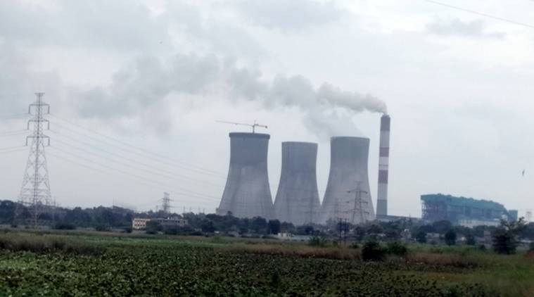 Aerial view of Koradi power plant expansion showing new 660MW units under construction.