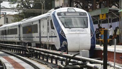 Empty coaches of the Vande Bharat Express on the Secunderabad-Nagpur route, highlighting low passenger occupancy.