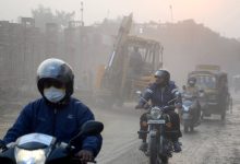 Nagpur city skyline with visible air pollution during winter