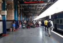 Festive crowd at Nagpur Railway Station during peak season