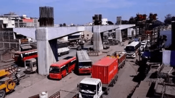 Pardi flyover works just 36% complete in four years
