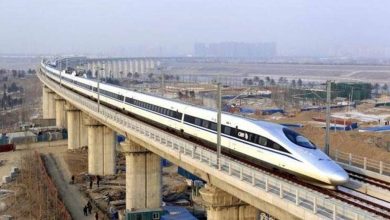 A futuristic bullet train symbolizing progress and connectivity in India's Mumbai-Ahmedabad corridor. Gujarat