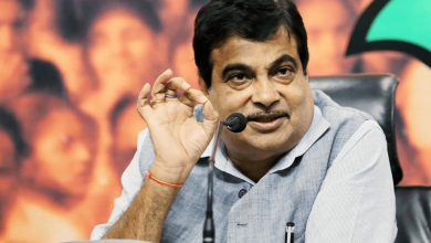 Nitin Gadkari speaking about economic development in Vidarbha