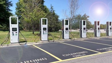 Image depicting electric vehicle charging station infrastructure in Nagpur district.