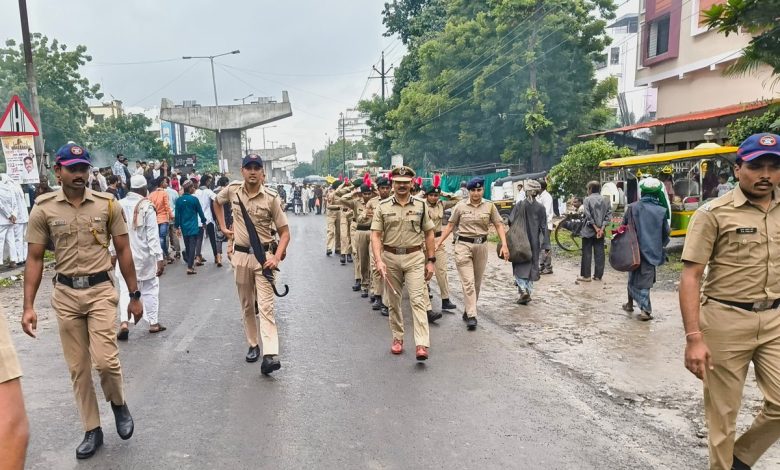 Nagpur City Police preparing for festival security amidst social and political challenges.