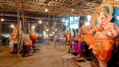 Nagpur Ganeshotsav, ₹100 affidavit: Ganesh idol made of clay for eco-friendly celebration in Nagpur.