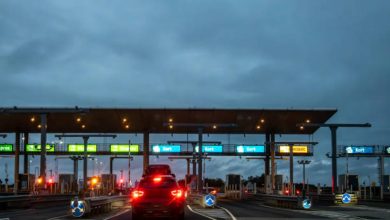 Satellite-based toll system on Indian highways showing seamless traffic flow without traditional toll booths.