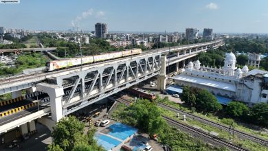 Traffic congestion at LIC Square after the inauguration of the Kamptee Road flyover.