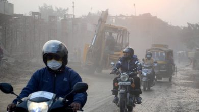 Nagpur city skyline with visible air pollution during winter