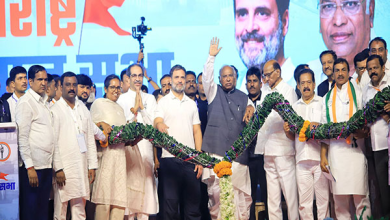 assembly elections 2024: Leaders at MVA rally announcing five guarantees for Maharashtra elections.