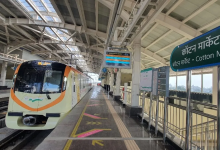 Cotton Market Metro Station's new foot-over-bridge enhancing safety and accessibility.