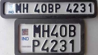 High-security number plates installation process in Maharashtra.