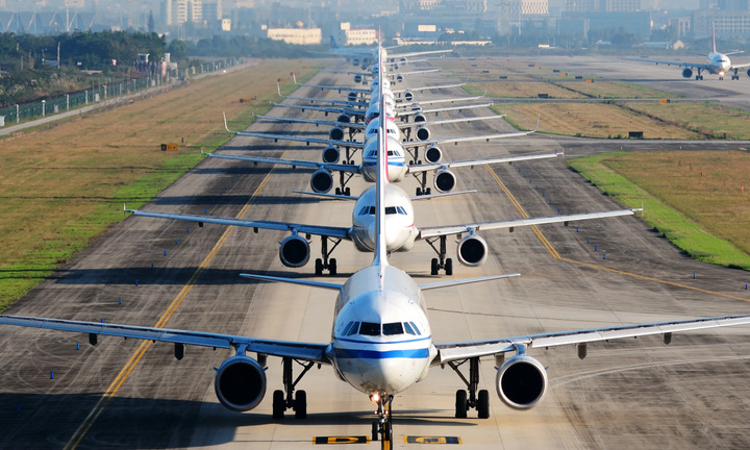 Aerial view of Dr. Babasaheb Ambedkar International Airport's runway undergoing rec. | Nagpur Airport Runway