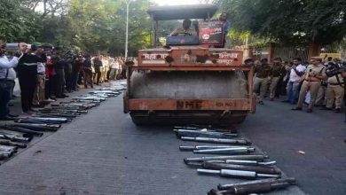 Nagpur Traffic Department seizes and destroys 440 illegal silencers to combat noise pollution and improve public safety.