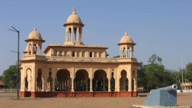 Historic Kasturchand Park undergoing restoration and development.