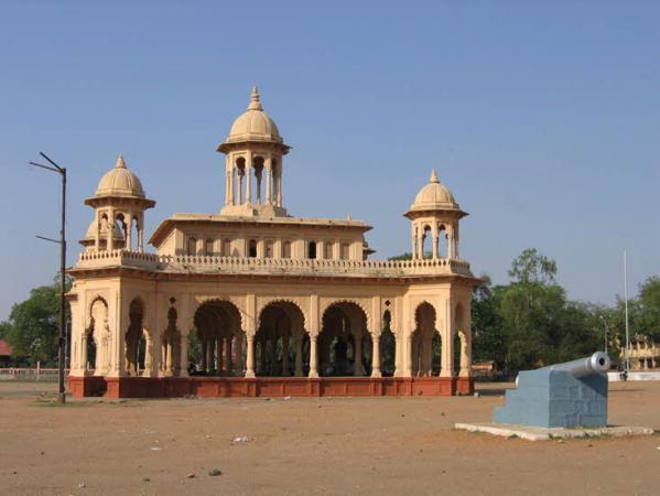 Historic Kasturchand Park undergoing restoration and development.