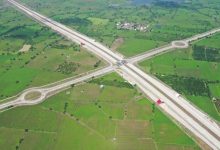 Aerial view of Mumbai-Nagpur Expressway showcasing the newly completed stretch with scenic surroundings.