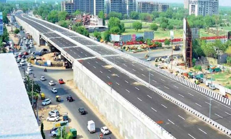 Aerial view of the newly inaugurated Pardi Flyover in Nagpur, showcasing its expansive structure and seamless traffic flow.