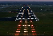 Aerial view of Nagpur Airport showcasing runway visibility enhancements with advanced RVR systems.