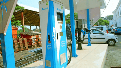 Electric vehicle charging station in Nagpur, promoting green mobility and sustainability.