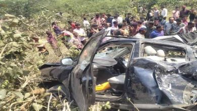 Nagpur: A tragic SUV crash scene on a flyover, emphasizing road safety. Butibori Flyover