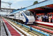 Nagpur to Mumbai Vande Bharat Express train on its route